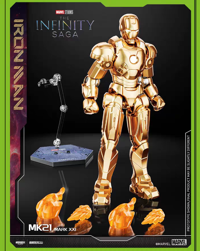 漫威 中动玩具 钢铁侠手办MK21