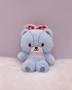 4-inch Sitting Cheery Chums - Birthday Party Edition Keychain - Blue