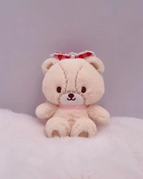 4-inch Sitting Cheery Chums - Birthday Party Edition Keychain - Beige