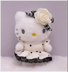 钥匙扣-4寸坐姿Hello Kitty