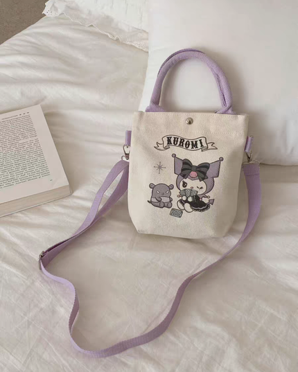 Sanrio Family Series Canvas Portable Crossbody Bag