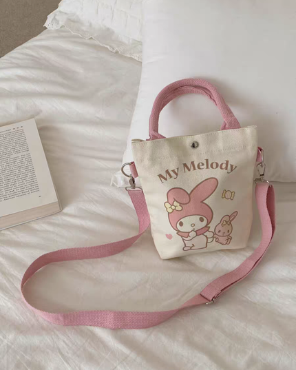 Sanrio Family Series Canvas Portable Crossbody Bag