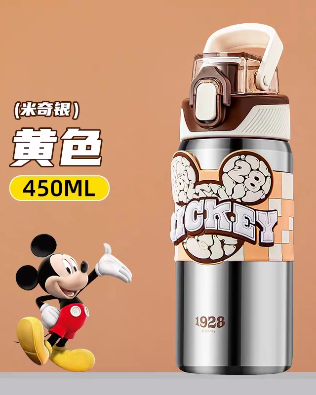 Disney Direct Drinking Vacuum Sports Water Bottle (3D Leather Case)