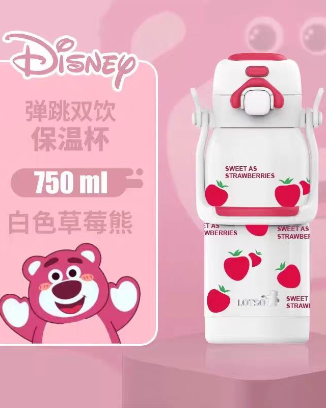 Disney Dual-Drink Vacuum Insulated Sports Water Bottle