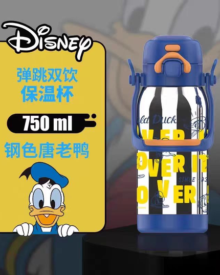 Disney Dual-Drink Vacuum Insulated Sports Water Bottle