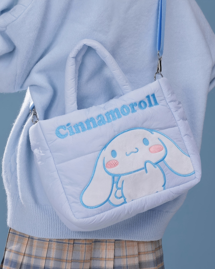 三丽欧家族系列羽绒布休闲手拎斜挎包