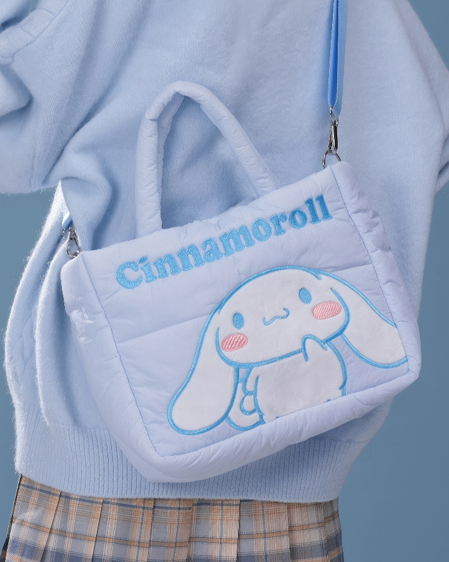 三丽欧家族系列羽绒布休闲手拎斜挎包