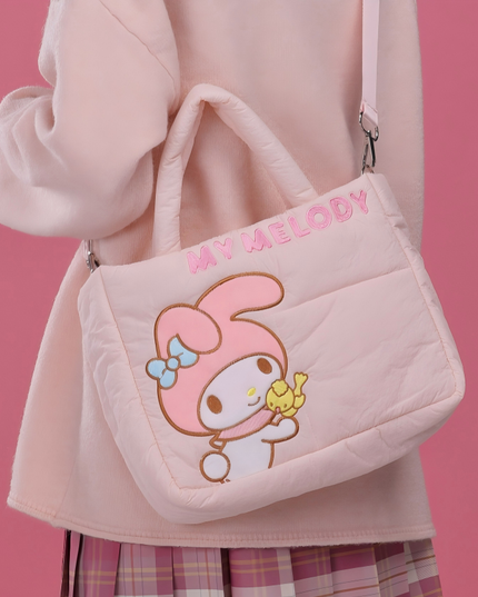 三丽欧家族系列羽绒布休闲手拎斜挎包